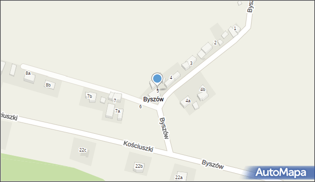 Roztocznik, Byszów, 5, mapa Roztocznik