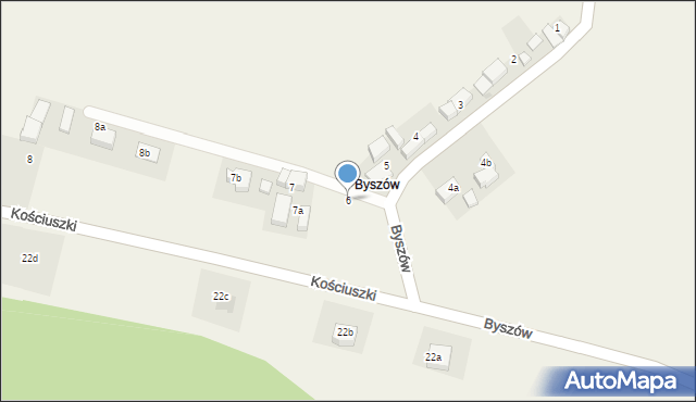 Roztocznik, Byszów, 6, mapa Roztocznik