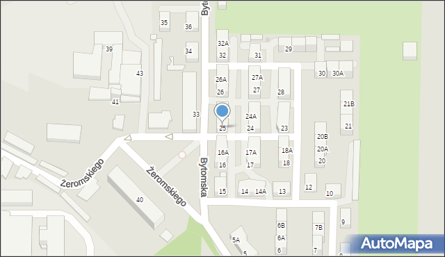 Siemianowice Śląskie, Bytomska, 25, mapa Siemianowice Śląskie