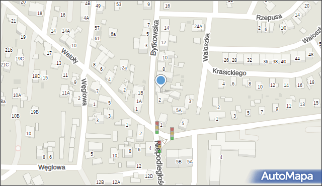 Siemianowice Śląskie, Bytkowska, 4, mapa Siemianowice Śląskie