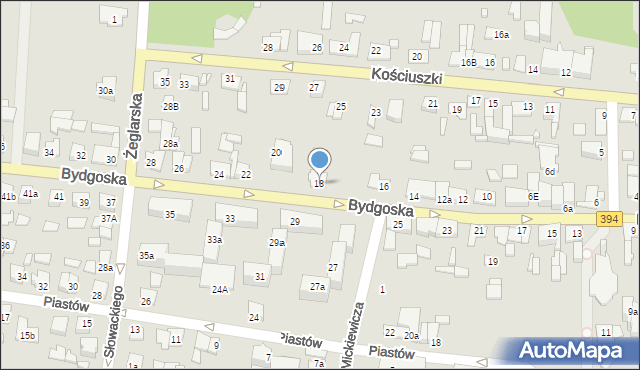 Solec Kujawski, Bydgoska, 18, mapa Solec Kujawski