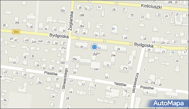 Solec Kujawski, Bydgoska, 33a, mapa Solec Kujawski