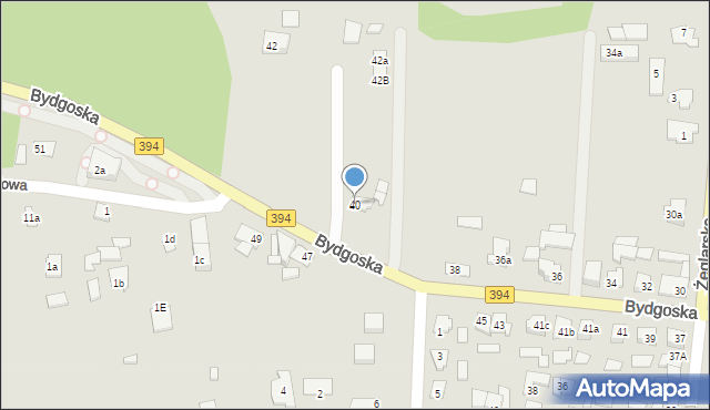 Solec Kujawski, Bydgoska, 40, mapa Solec Kujawski