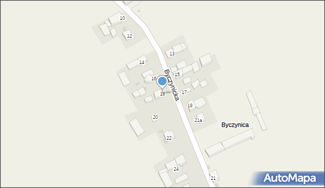 Steblów, Byczynicka, 18, mapa Steblów