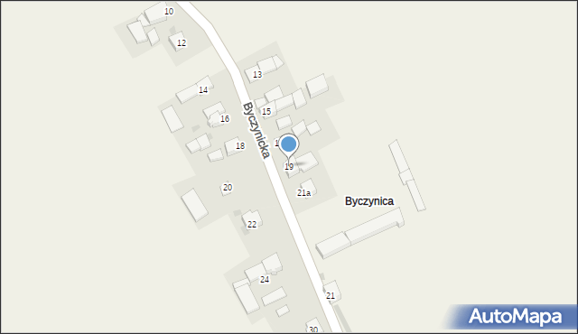 Steblów, Byczynicka, 19, mapa Steblów