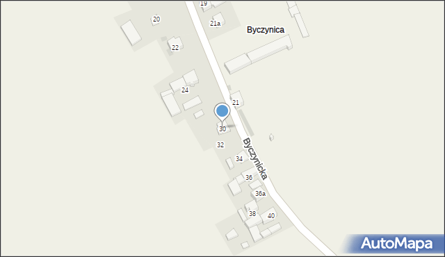 Steblów, Byczynicka, 30, mapa Steblów