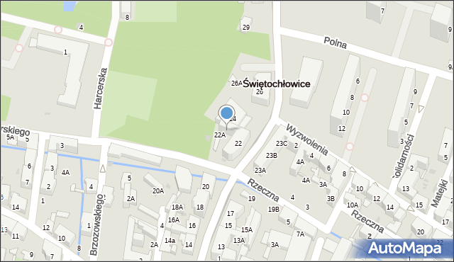 Świętochłowice, Bytomska, 22B, mapa Świętochłowice