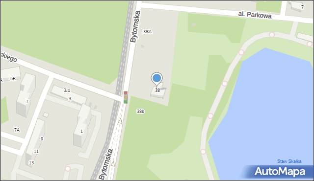 Świętochłowice, Bytomska, 38, mapa Świętochłowice