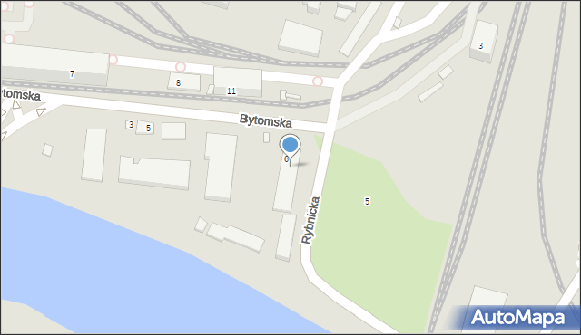 Szczecin, Bytomska, 3, mapa Szczecina