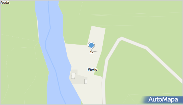 Tleń, Bydgoska, 2a, mapa Tleń