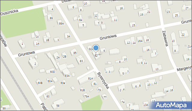 Warszawa, Bystrzycka, 82, mapa Warszawy