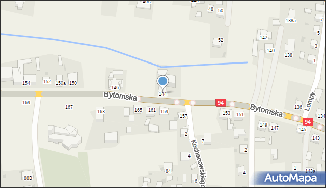 Wieszowa, Bytomska, 144, mapa Wieszowa