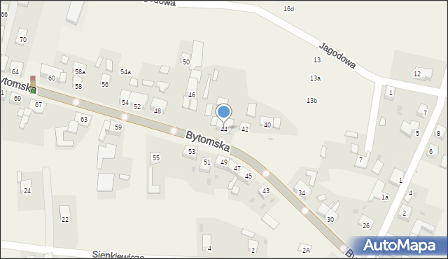 Wieszowa, Bytomska, 44, mapa Wieszowa