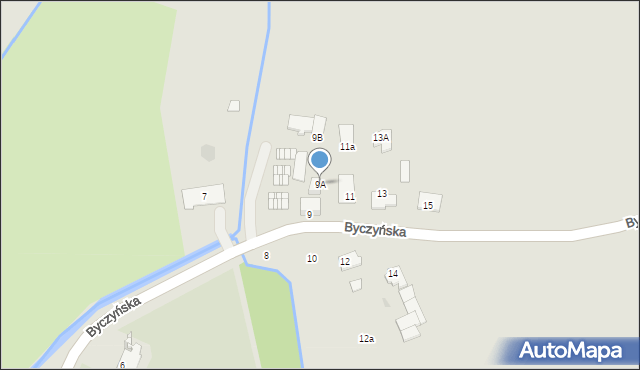 Wołczyn, Byczyńska, 9A, mapa Wołczyn