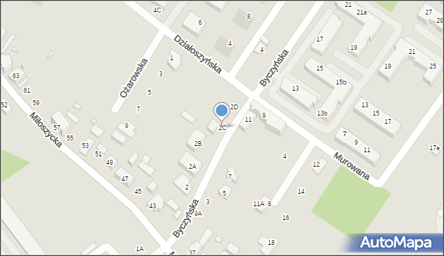 Wrocław, Byczyńska, 2C, mapa Wrocławia