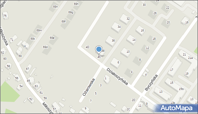 Wrocław, Byczyńska, 4C, mapa Wrocławia