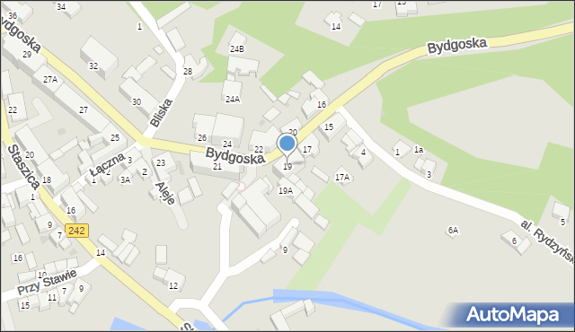 Wyrzysk, Bydgoska, 19, mapa Wyrzysk
