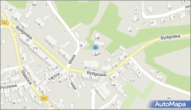 Wyrzysk, Bydgoska, 24A, mapa Wyrzysk