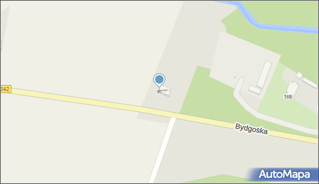 Wyrzysk, Bydgoska, 60, mapa Wyrzysk