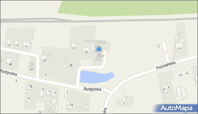 Zamość, Bydgoska, 2, mapa Zamościa