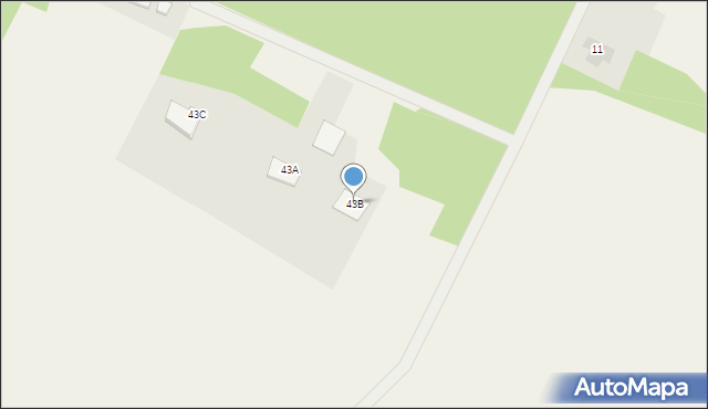 Zamość, Bydgoska, 43B, mapa Zamościa