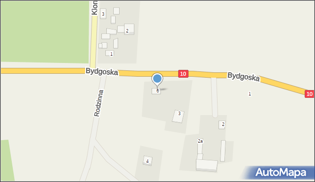 Zielonczyn, Bydgoska, 6, mapa Zielonczyn