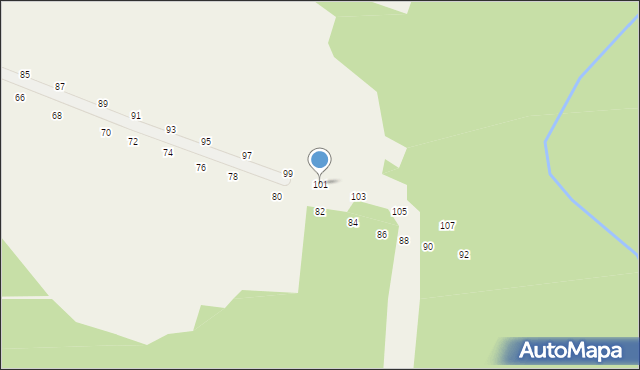 Będkowice, Bzowskich, 101, mapa Będkowice