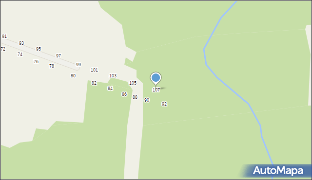 Będkowice, Bzowskich, 107, mapa Będkowice