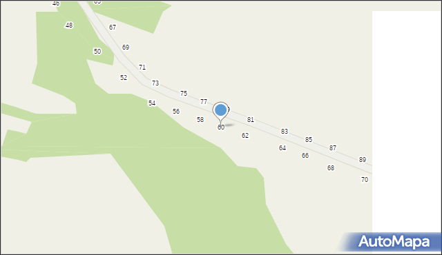 Będkowice, Bzowskich, 60, mapa Będkowice