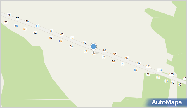 Będkowice, Bzowskich, 72, mapa Będkowice