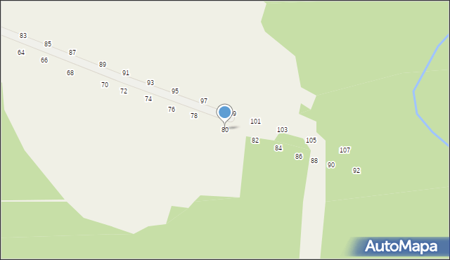 Będkowice, Bzowskich, 80, mapa Będkowice