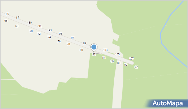 Będkowice, Bzowskich, 82, mapa Będkowice