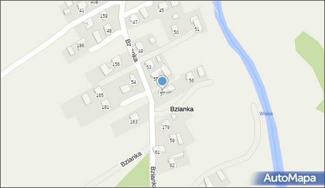 Bzianka, Bzianka, 57, mapa Bzianka