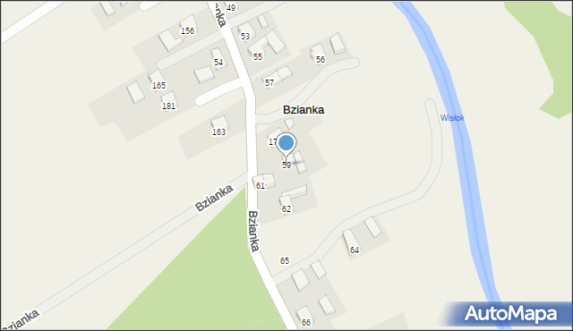 Bzianka, Bzianka, 59, mapa Bzianka