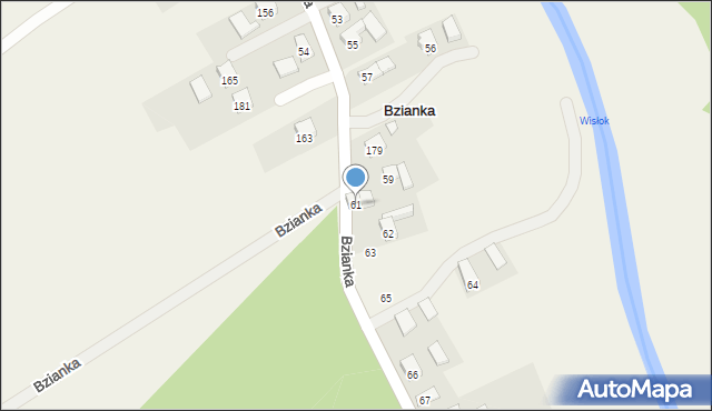 Bzianka, Bzianka, 61, mapa Bzianka