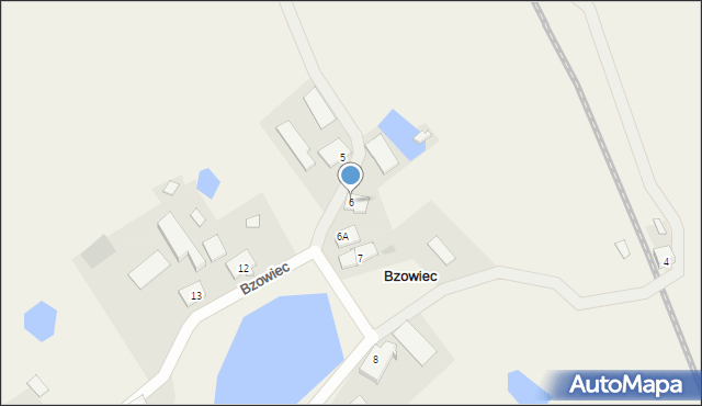 Bzowiec, Bzowiec, 6, mapa Bzowiec