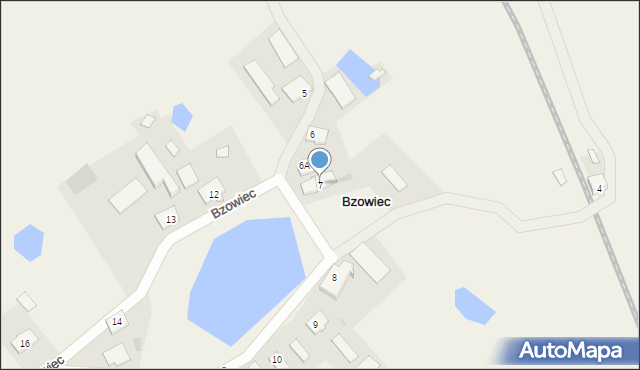 Bzowiec, Bzowiec, 7, mapa Bzowiec