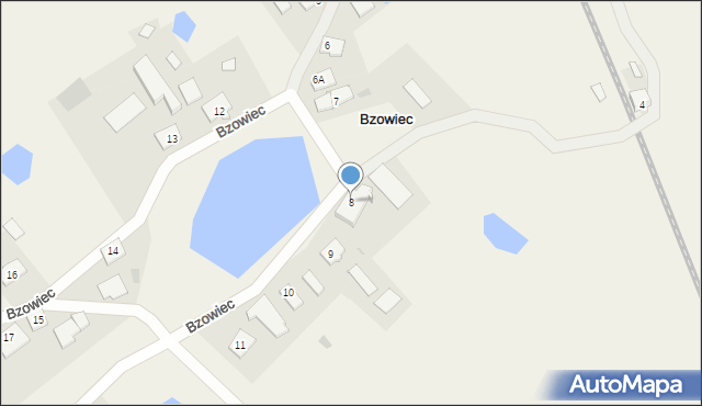 Bzowiec, Bzowiec, 8, mapa Bzowiec