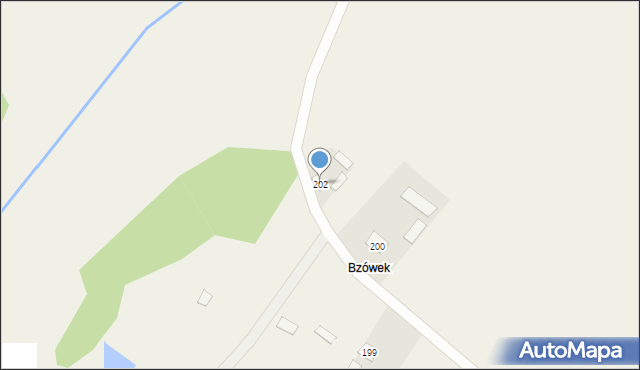 Bzowiec, Bzowiec, 202, mapa Bzowiec