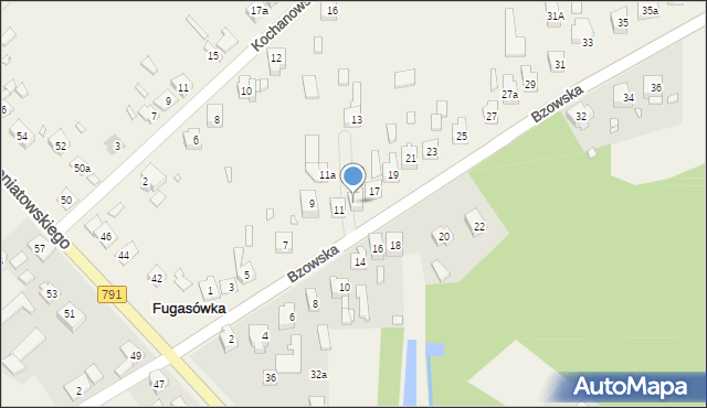 Fugasówka, Bzowska, 15, mapa Fugasówka