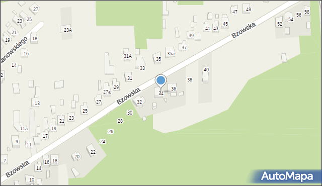 Fugasówka, Bzowska, 34, mapa Fugasówka