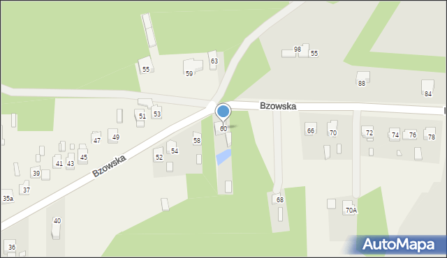 Fugasówka, Bzowska, 60, mapa Fugasówka