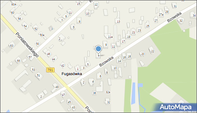 Fugasówka, Bzowska, 7, mapa Fugasówka