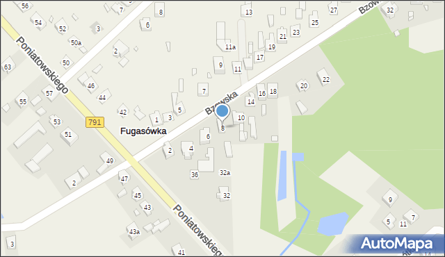 Fugasówka, Bzowska, 8, mapa Fugasówka