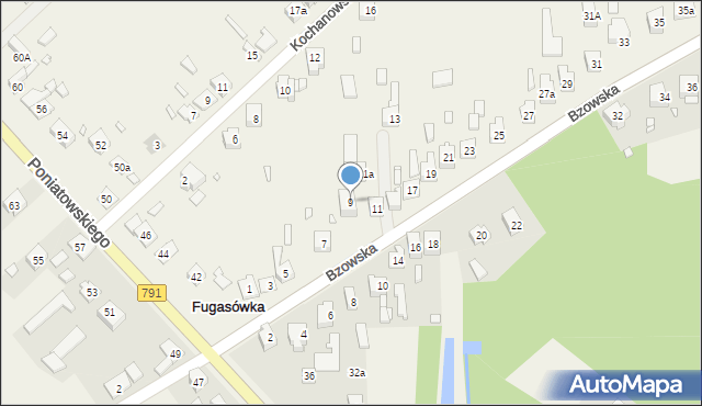 Fugasówka, Bzowska, 9, mapa Fugasówka