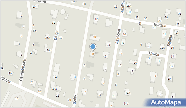 Kutno, Bzów, 8, mapa Kutno
