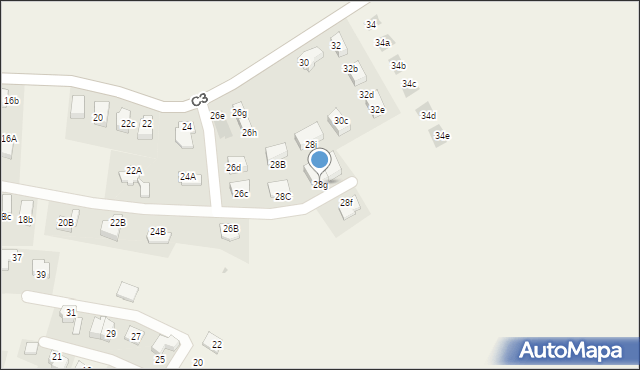 Węgrzce, C3, 28g, mapa Węgrzce