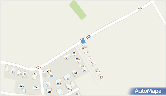 Węgrzce, C3, 34, mapa Węgrzce