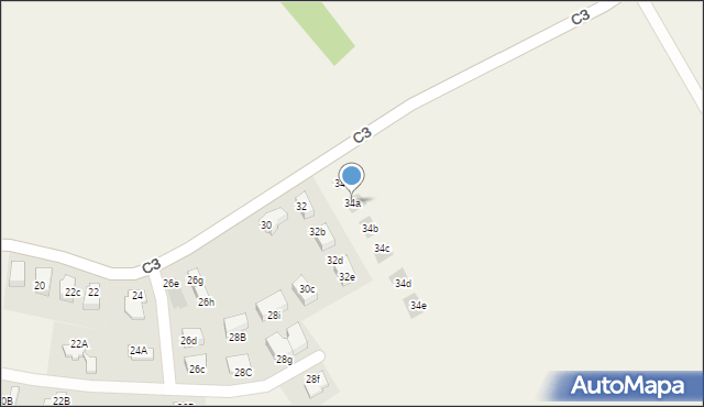 Węgrzce, C3, 34a, mapa Węgrzce