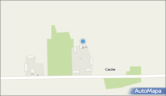 Caców, Caców, 20, mapa Caców